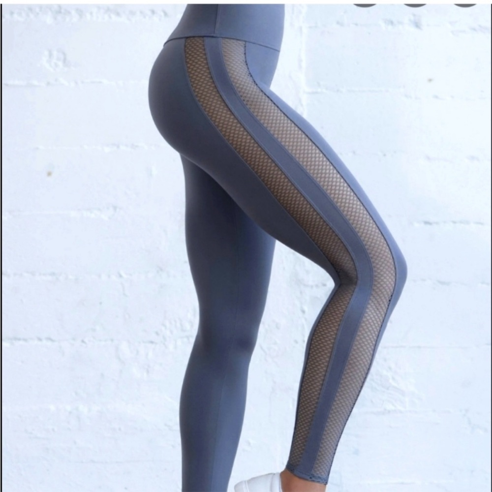 Bombshell Sportswear Mohawk Leggings gray denim mesh
